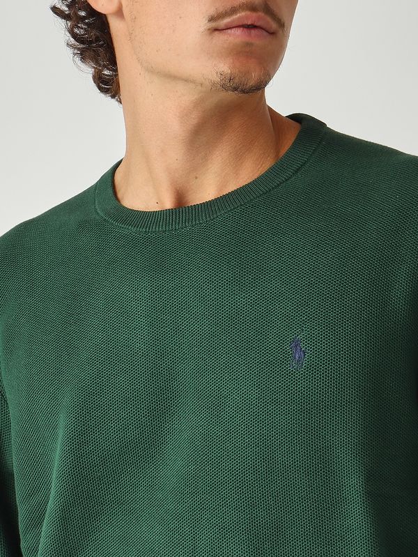 5. Polo pour homme en coton piqué Vert anglais Polo Ralph Lauren 710918163