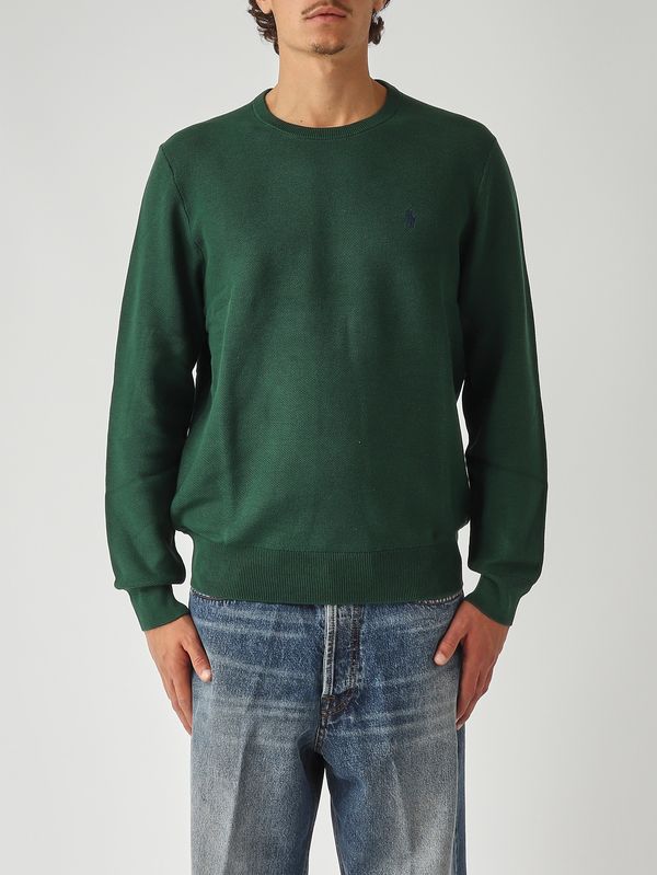 1. Polo pour homme en coton piqué Vert anglais Polo Ralph Lauren 710918163