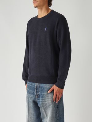 3. Polo pour homme en coton piqué Bleu marine