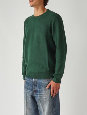 3. Polo pour homme en coton piqué Vert anglais
