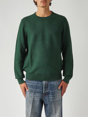 Maglia uomo in cotone piqué Verde Inglese Polo Ralph Lauren