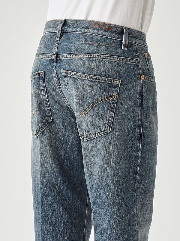 4. Jeans uomo Brighton in cotone Denim Chiaro Dondup up434dfe311ull2du