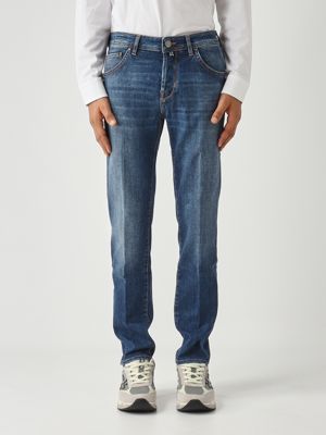 Jeans uomo Scott in cotone stretch Denim Medio Jacob Cohen