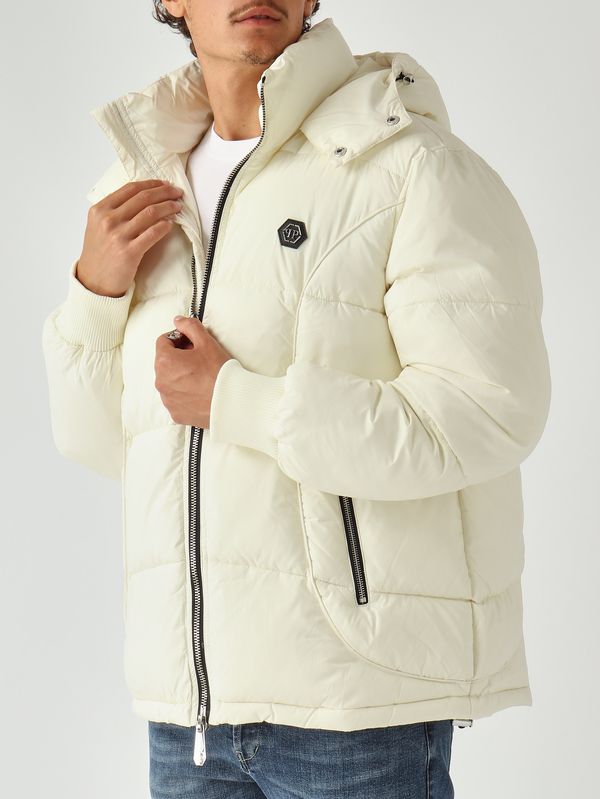 5. Nylon-Daunenjacke für Herren Beige Philipp Plein faecmrb2893pny002n