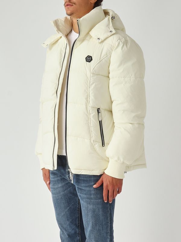 3. Nylon-Daunenjacke für Herren Beige Philipp Plein faecmrb2893pny002n