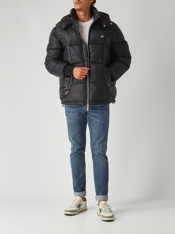 2. Nylon-Daunenjacke für Herren Schwarz Philipp Plein faecmrb2893pny002n