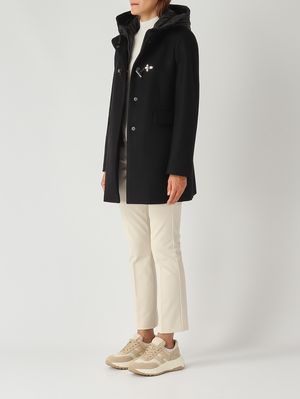 3. Abrigo de mujer Toggle Coat en mezcla de lana virgen Negro