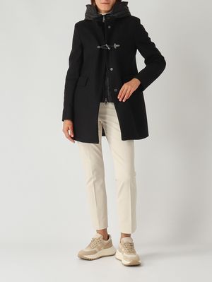 2. Abrigo de mujer Toggle Coat en mezcla de lana virgen Negro