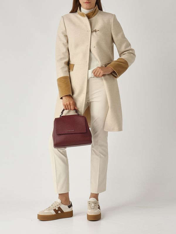 2. Abrigo de mujer de mezcla de lana Marfil Fay naw50513130xmy