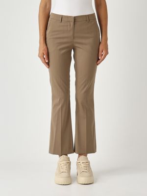 Women's Jaine trousers in stretch wool blend Camel PT Torino