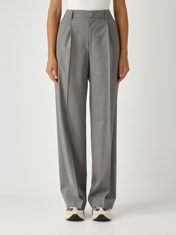 Pantalon jogging femme gris taille élastique à lien – Shop