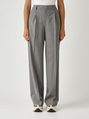 Women's Lola trousers in stretch wool Medium Gray PT Torino