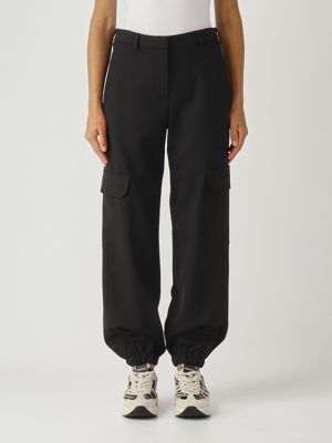 Women's Petra pants in wool blend Black PT Torino