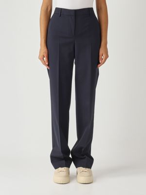 Women's Ambra trousers in stretch wool Navy PT Torino