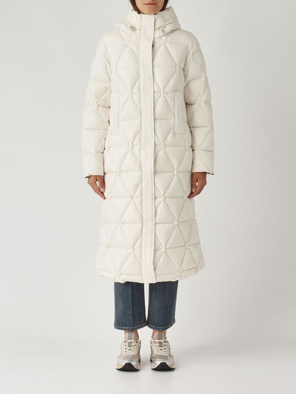1. Ruenne Thermo Microfiber women's down jacket in waterproof fabric Optical White K-Way k7136jw