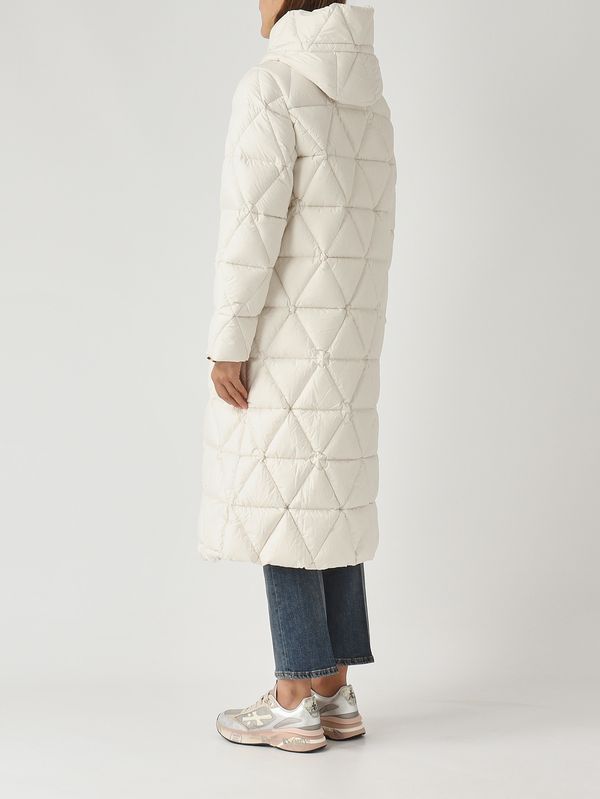 4. Ruenne Thermo Microfiber women's down jacket in waterproof fabric Optical White K-Way k7136jw