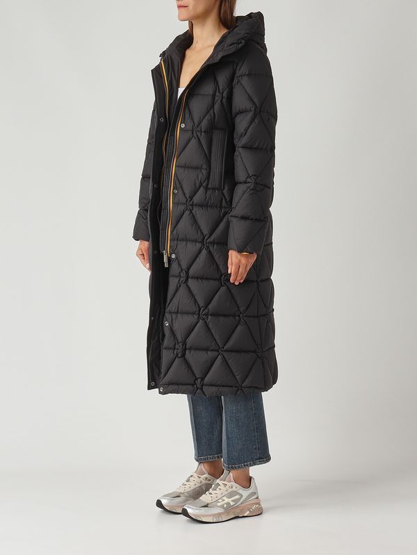 3. Ruenne Thermo Microfiber women's down jacket in waterproof fabric Black K-Way k7136jw
