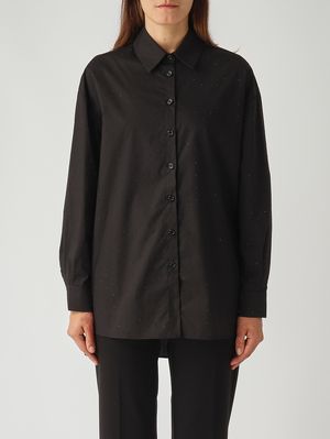 Women's cotton shirt Black Twinset
