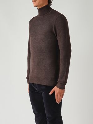 3. Jersey de cuello alto para hombre en lana Muero