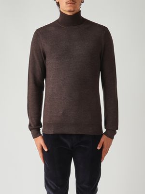 1. Jersey de cuello alto para hombre en lana Muero