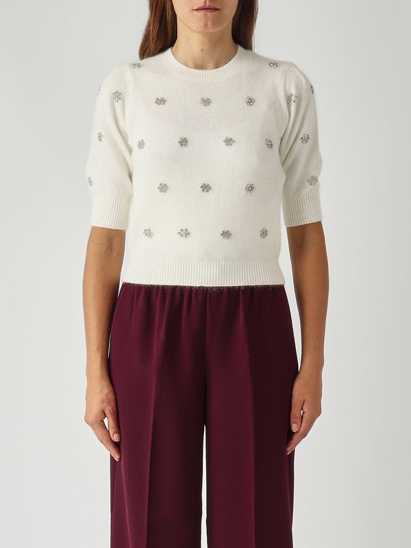 1. Damenpullover in Angora-Mischung Schnee Twinset 252tt3181
