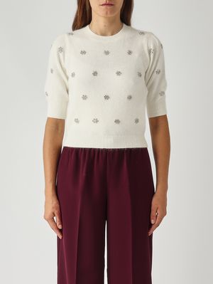 Pull femme en mélange d’angora Neige Twinset