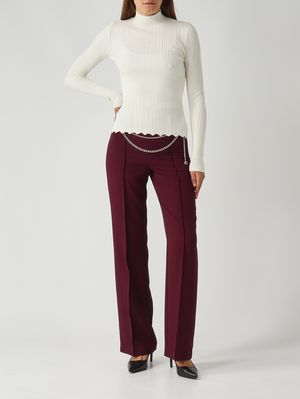 2. Women's viscose-blend mock turtleneck Snow