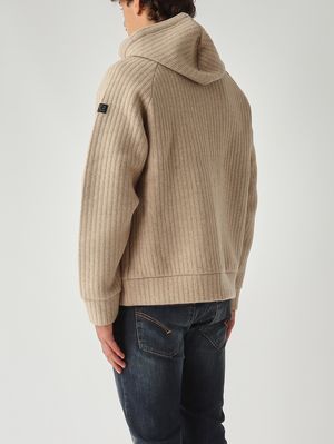 4. Felpa uomo Carrel in misto lana Rib 11 Beige