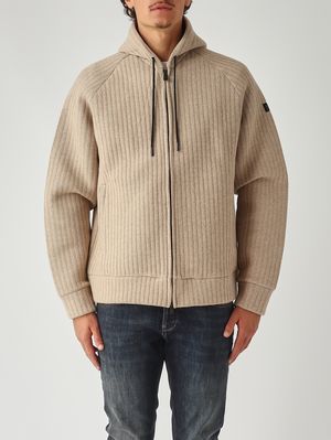 Sweat-shirt Carrel en laine mélangée pour homme Rib 11 Beige MC2 Saint Barth