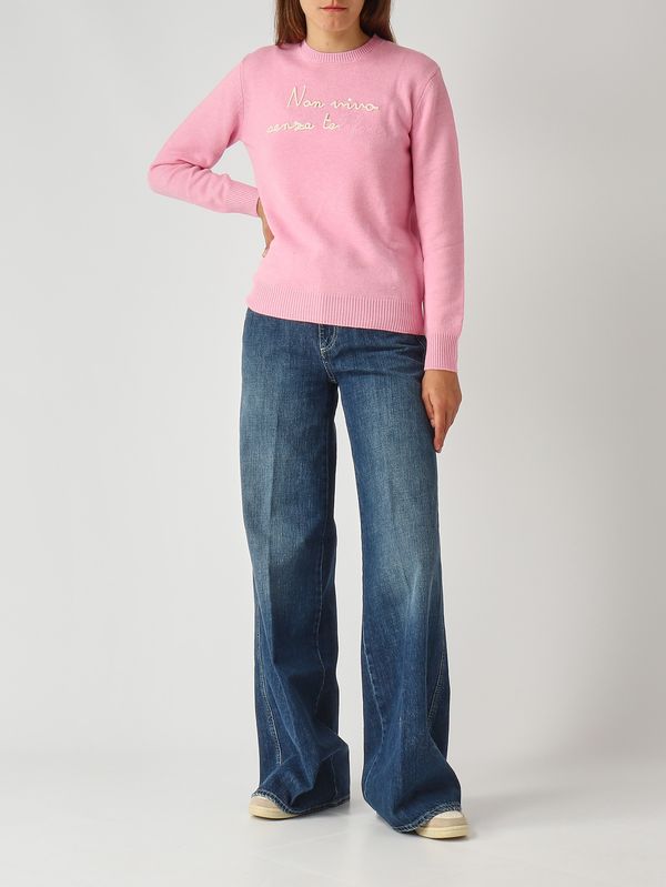 2. Maglia donna New Queen in misto lana e cachemire Vivo Senza Tele 23 Emb MC2 Saint Barth que0010