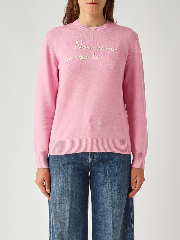 1. Maglia donna New Queen in misto lana e cachemire Vivo Senza Tele 23 Emb MC2 Saint Barth que0010