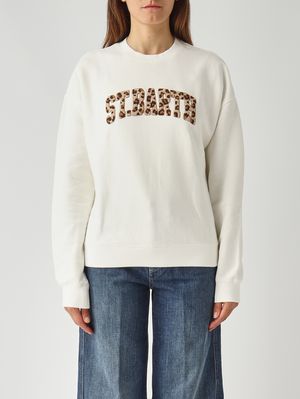 Damen-Sweatshirt aus Baumwolle Weiß MC2 Saint Barth