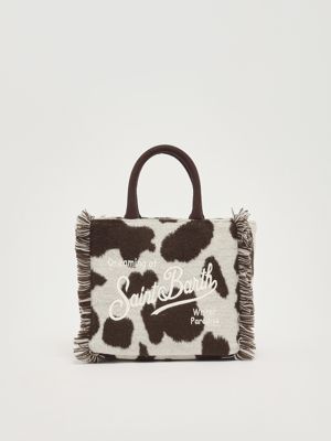 Borsa donna Vanity Mini Felt in misto lana Animalier MC2 Saint Barth