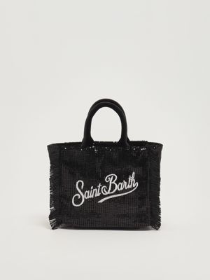 Sac pour femme Vanity Mini en velours Paillettes 00 Emb MC2 Saint Barth