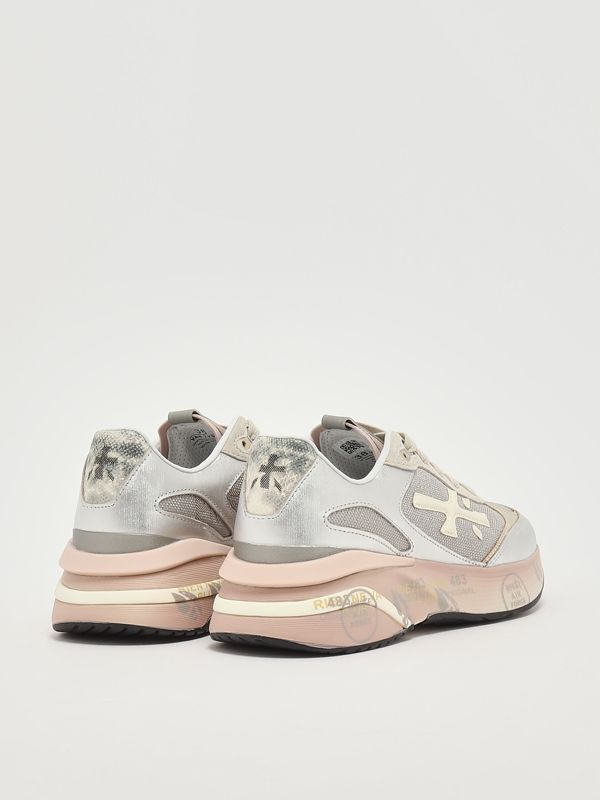3. Moerund 7797 women's sneakers in nylon and suede Silver Premiata moerund7797