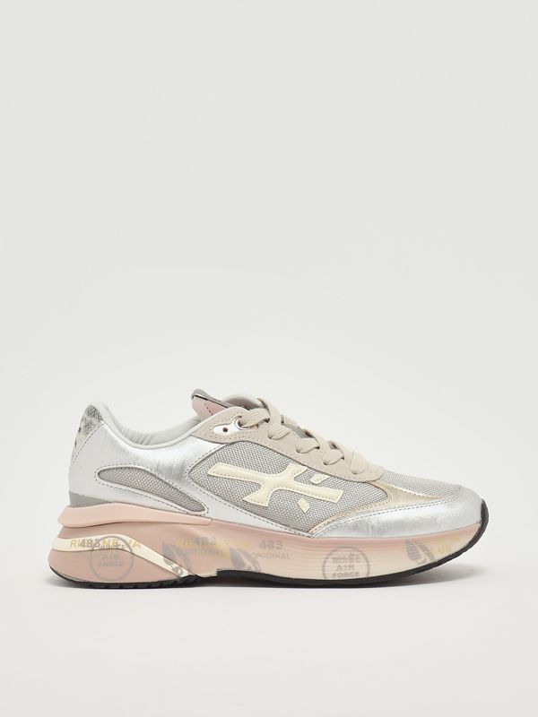 1. Moerund 7797 women's sneakers in nylon and suede Silver Premiata moerund7797