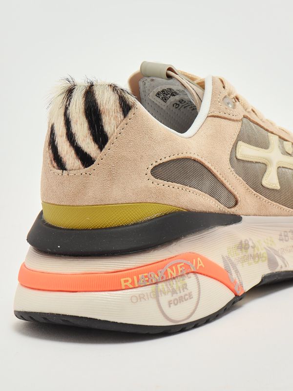5. Zapatillas de mujer Moerund 7796 en piel y nailon Tórtola Premiata moerund7796