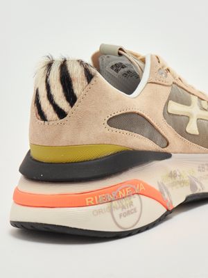 5. Zapatillas de mujer Moerund 7796 en piel y nailon Tórtola