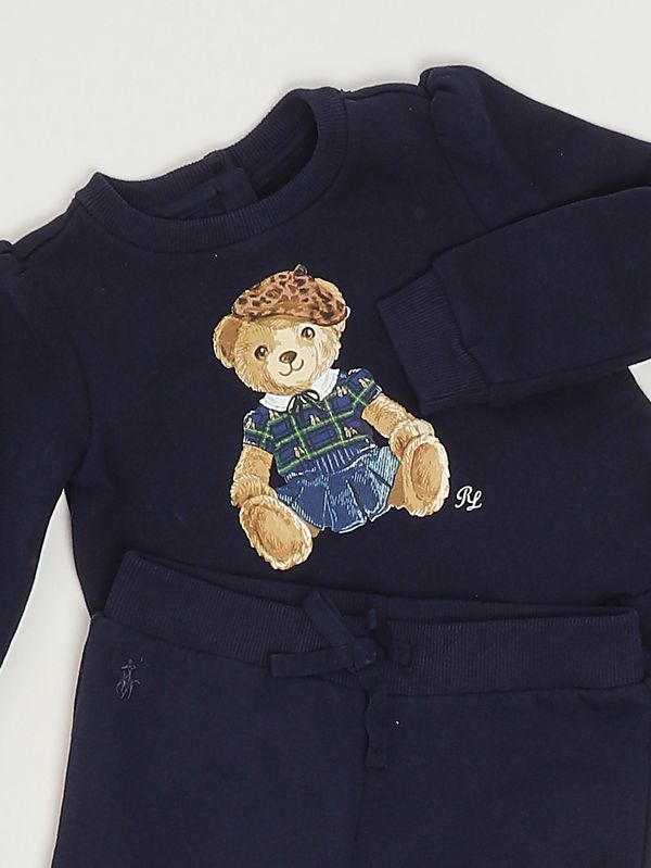 3. Mono de bebé en felpa Azul Polo Ralph Lauren 310978918