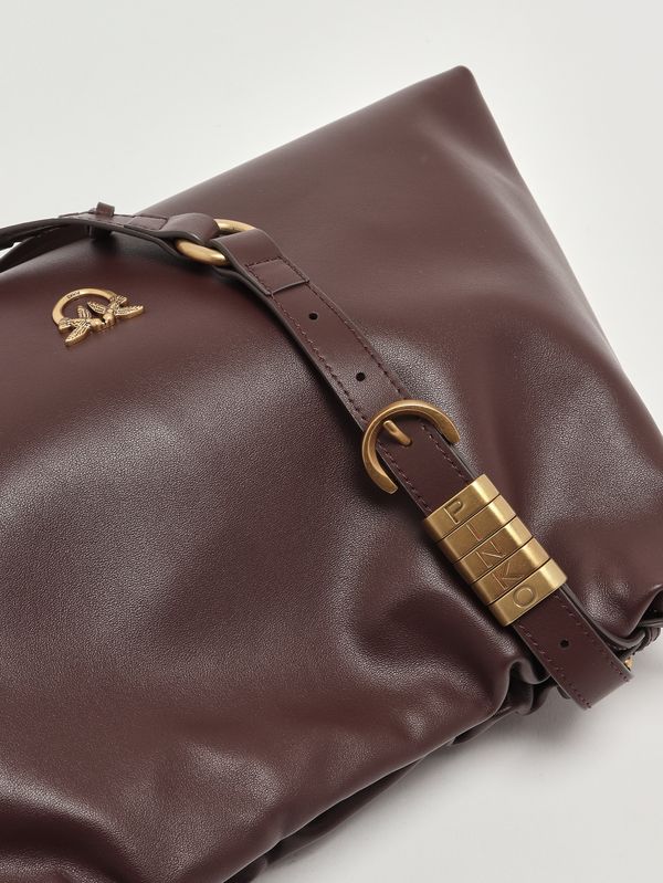 5. Bolso clutch de piel para mujer Caoba Pinko 105825a0qo
