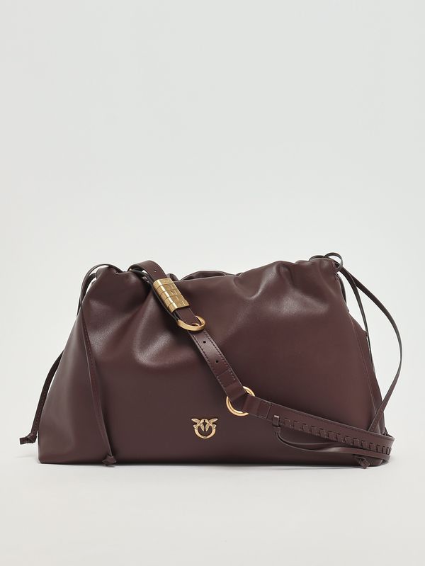 4. Bolso clutch de piel para mujer Caoba Pinko 105825a0qo
