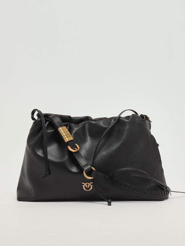 4. Bolso clutch de piel para mujer Negro Pinko 105825a0qo