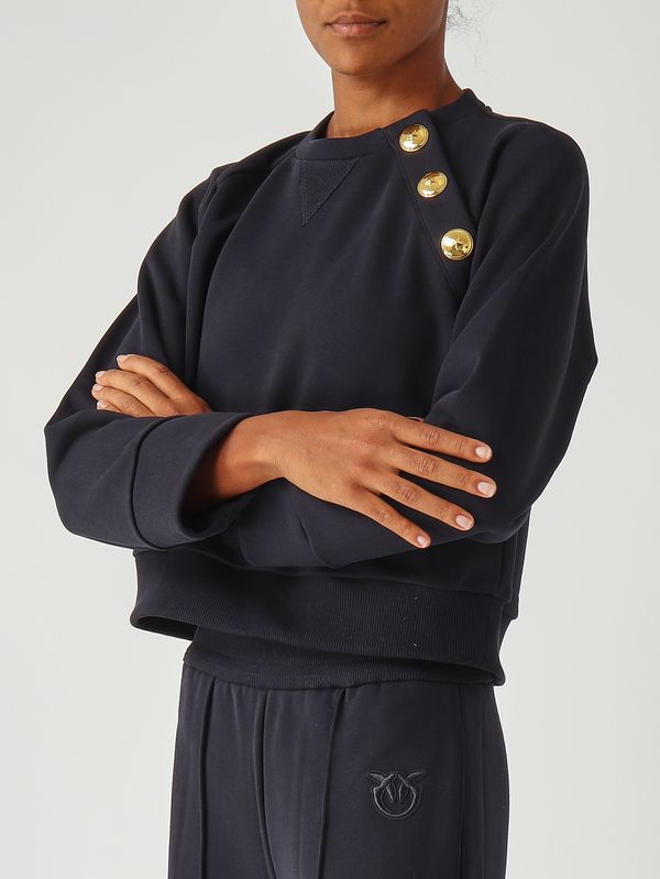 Felpa donna Margarina in cotone 105613a2tc Blu Notte