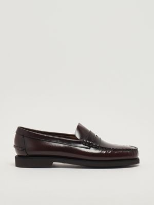 1. Herren Mokassin Dan Po LT W aus Leder Bordeaux