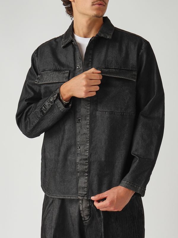 5. Freud denim overshirt for men Black Denim Nine in the morning 9fw25ef10