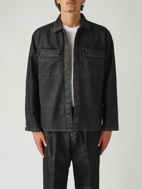 Freud denim overshirt for men 9fw25ef10 Black Denim