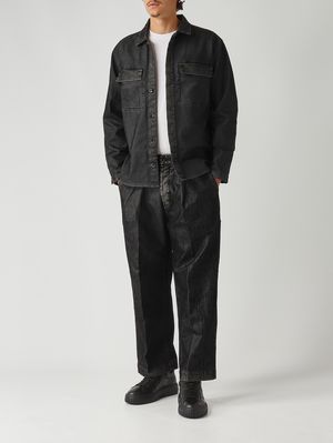 2. Freud denim overshirt for men Black Denim
