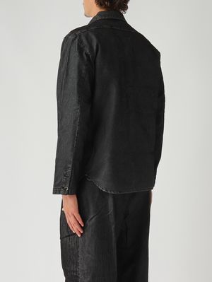 4. Freud denim overshirt for men Black Denim