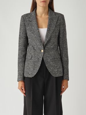 Pinko women's jacket in crepe with lace 102849a1ju Black