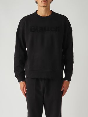 Crosby Herren-Sweatshirt aus Baumwolle Schwarz Blauer